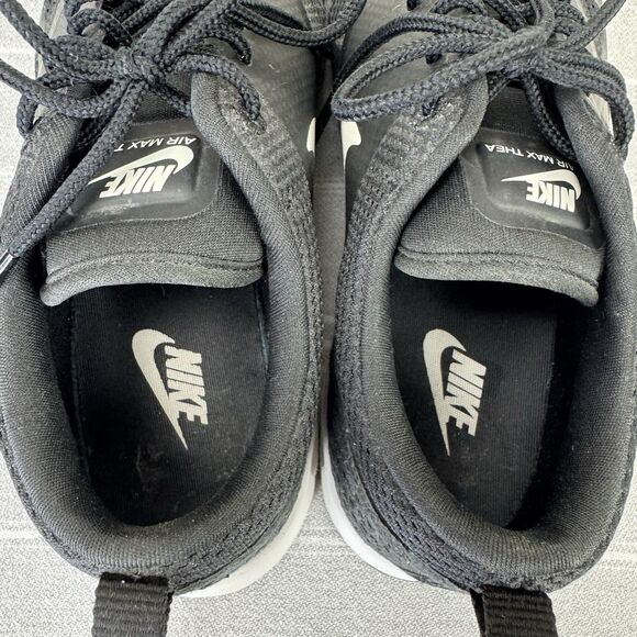Women’s Nike Air Max Thea Lace Up Running Shoes Sneakers Black Summit White 9.5 - Picture 10 of 14